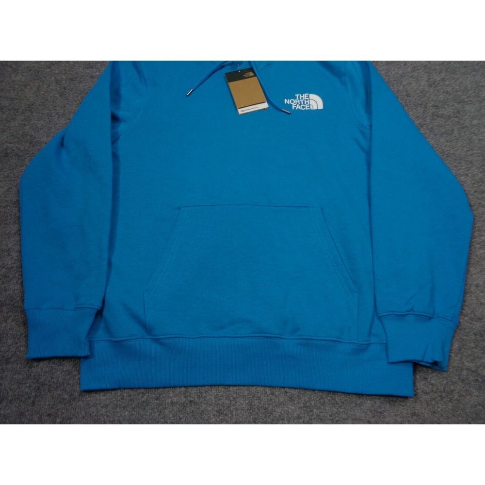 The North Face Box Hoodie Mens L Blue NSE Pullover Sweater Workout Running - Picture 4 of 10
